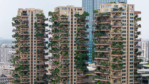Residential apartments with vertical gardens