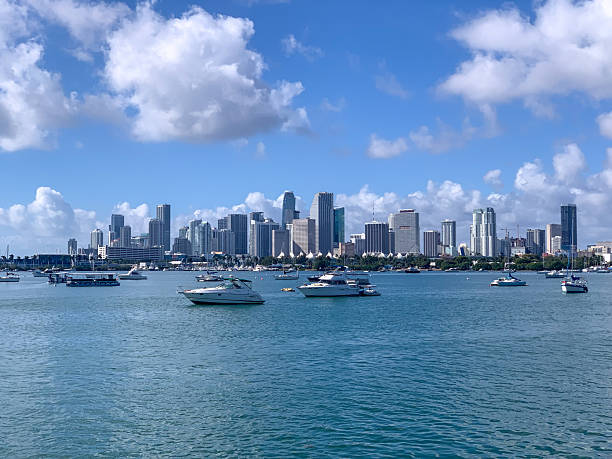 istock Miami Skyline and Boats on Biscayne Bay 2220738835