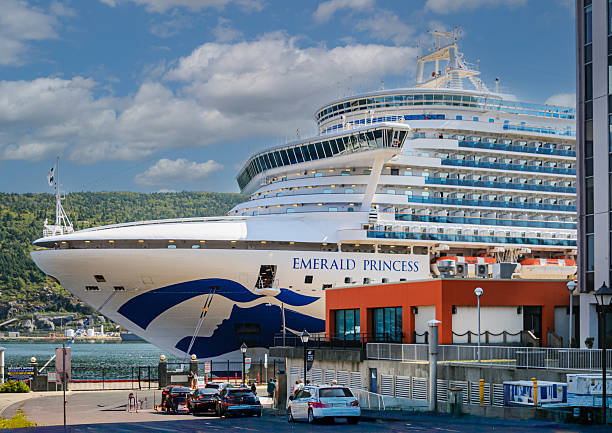 St. John's Newfoundland, Canada-August 25, 2024- The luxury cruise ship \
