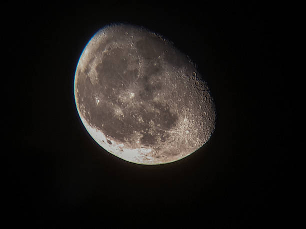 istock Detailed View of the Moon - Lunar Surface and Craters 2220755076