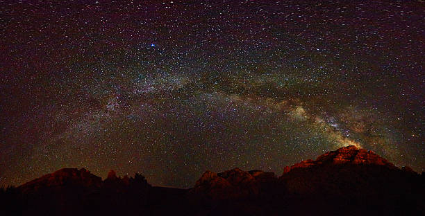 istock Milky Way Arc over Sedona Mountains at Night 2220755333