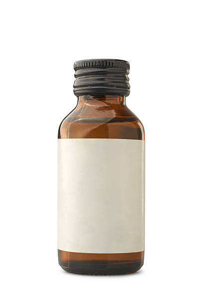 istock amber color glass bottle with label mockup isolate 2220755622