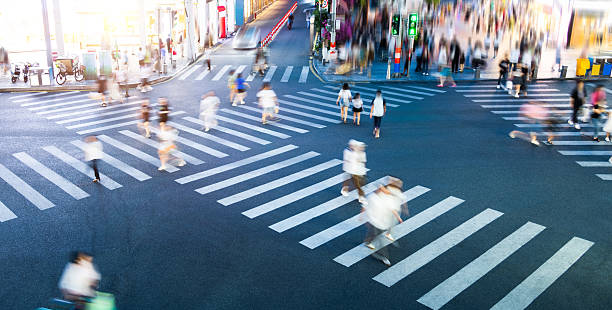 istock People are walking on the zebra crossing 2220757573