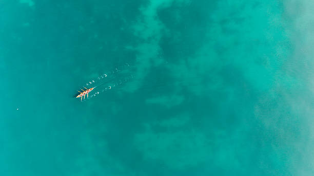 istock Gig rowing in the sea 2220761816