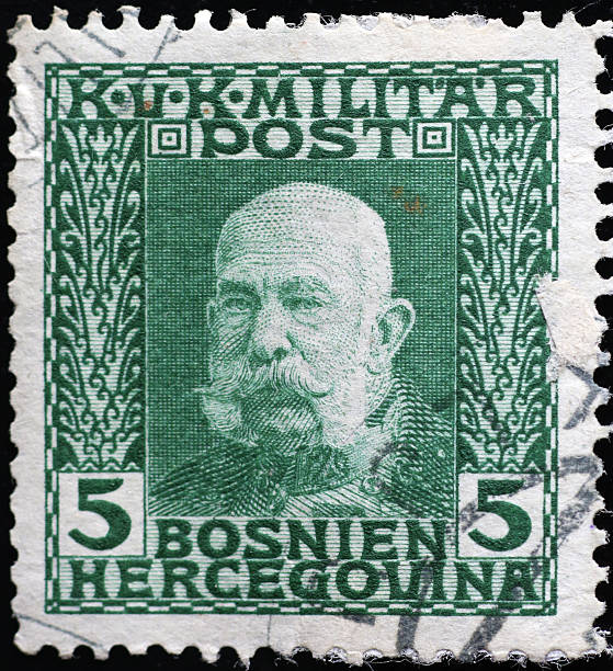 istock Franz Joseph I of Austria on vintage postage stamp 2220764364
