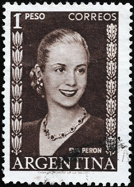 istock Eva Peron celebrated on vintage argentine postage stamp 2220765075