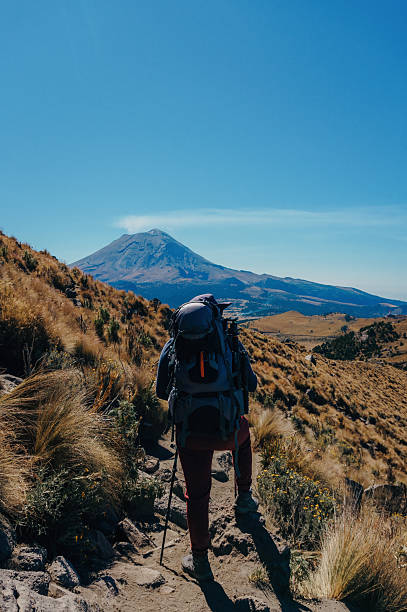 istock Hiker walking up iztaccihuatl volcano in mexico 2220767026