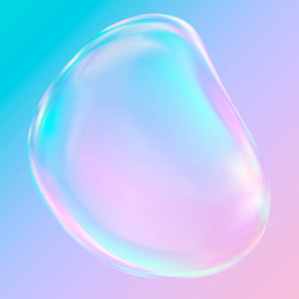 istock CG illustration of a shining, reflective soap bubble 2220769450