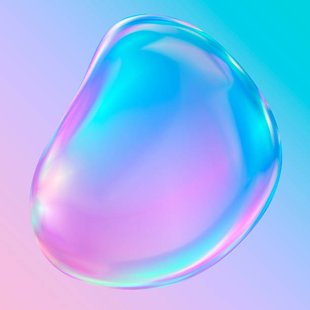 istock CG illustration of a shining, reflective soap bubble 2220769452