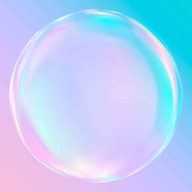 istock CG illustration of a shining, reflective soap bubble 2220769455