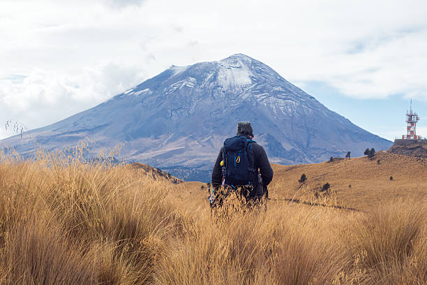 istock Hiker walking towards iztaccihuatl volcano in mexico 2220770623