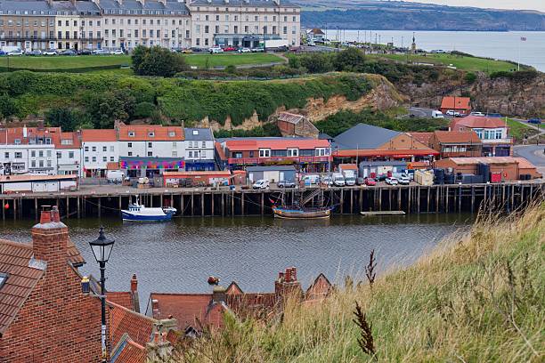 istock A charming coastal town with buildings lining the water 2220778486