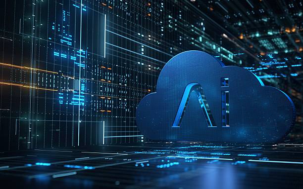 Cloud Computing Artificial Intelligence Data Center Multi Cloud Hybrid Cloud Information Storage Cyber Security Encryption Edge Computing Data Lake stock photo