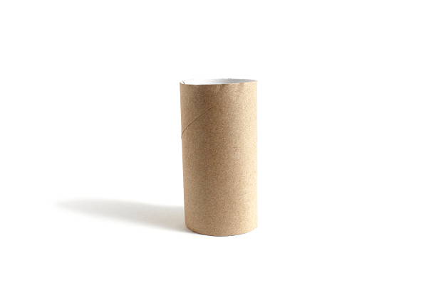 istock One toilet paper roll is on a white background. 2220780904