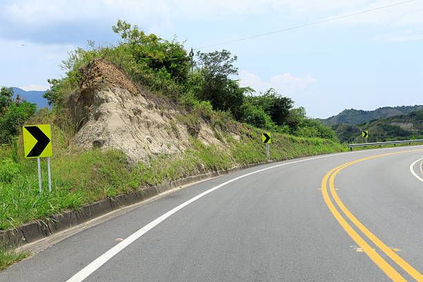 istock Scenic Drive: Curves and Road Signs 2220786065