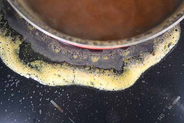 istock A Boiling Pot with Spilled Stains on the Kitchen Stove Area 2220793053
