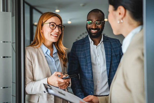 istock japanese businesswoman executive present project to clients 2220794621