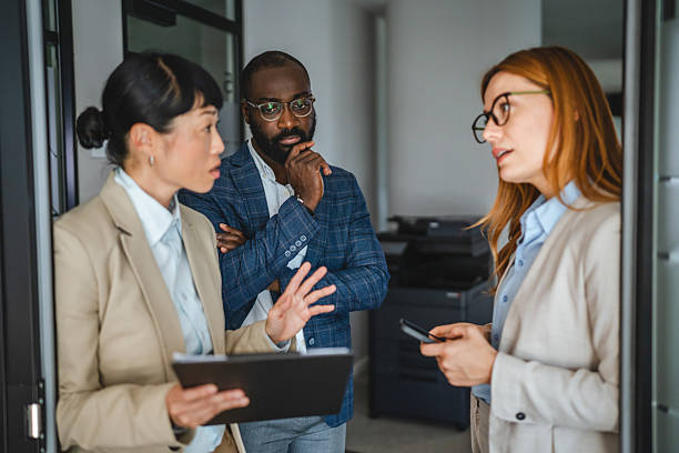 istock japanese businesswoman executive present project to clients 2220794697