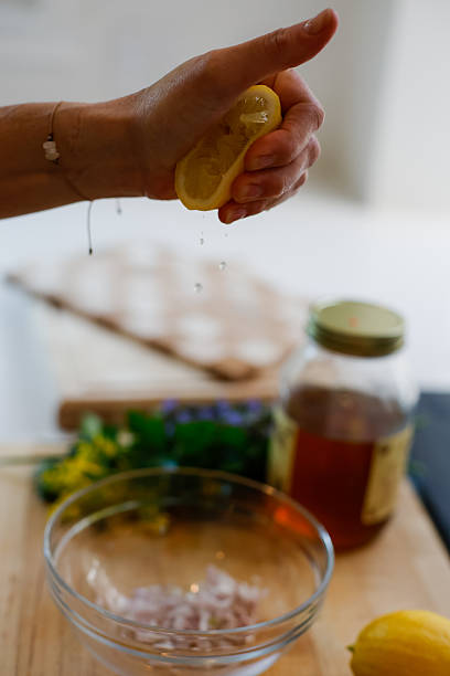 istock Modern salad prep with fresh greens and herbs 2220798810