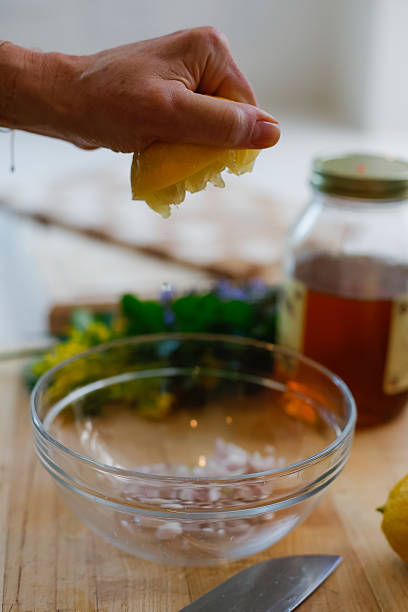 istock Modern salad prep with fresh greens and herbs 2220798838