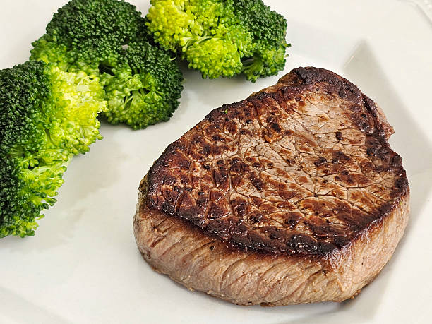 Sirloin steak with broccoli
