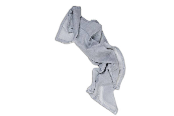 istock Grey Napkin or tablecloth for food isolated on white background. 2220800308