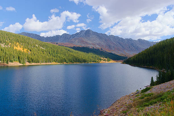 Arapaho National Forest, Colorado, USA, Sept. 28, 2024: Landscape, beautiful lake in the Mountains.