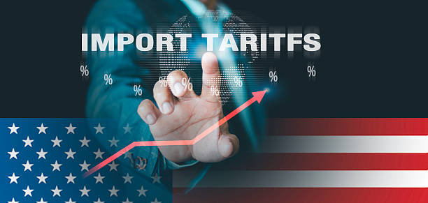 istock Import Tariffs Concept. AI Tech War, semiconductor industrial, Technology Industry Investment, American Tariffs Growth Business Barrier International Commerce and regulations 2220824556