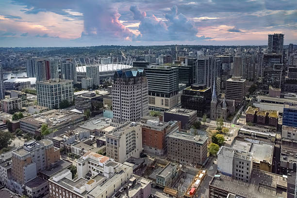 istock Vancouver, city in Canada, aerial view 2220830694