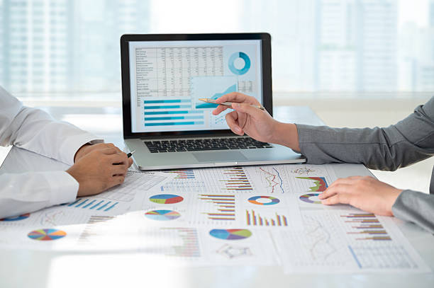istock Business financial team meeting and present report data charts and graphs and analysis business statistic for financial planning management. 2220835324