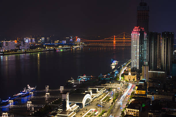 istock Night view of Wuhan city 2220837129