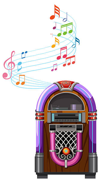 60+ 1950s Jukebox Stock Illustrations, Royalty-Free Vector