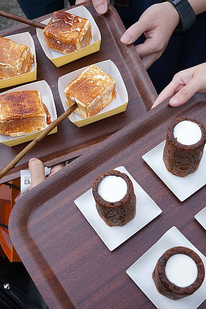 A variety of food items are displayed in an appetizing way.