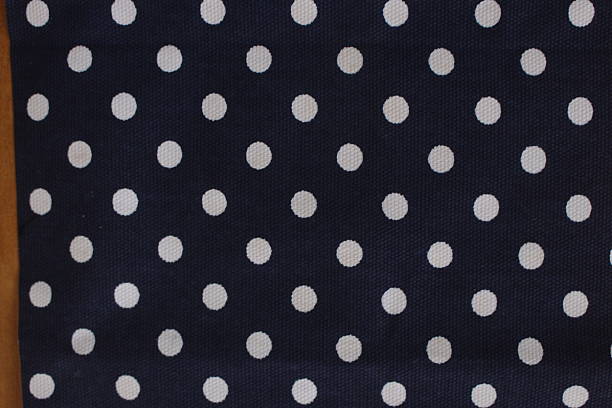 istock dark navy colored canvas fabric with white polkadot pattern 2220840485