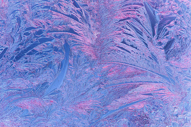 istock A closeup of ice patterns on glass. 2220845019