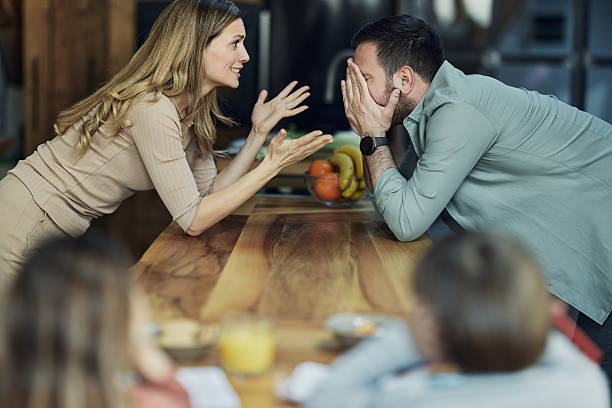 istock Young couple having an argument at home. 2220846397