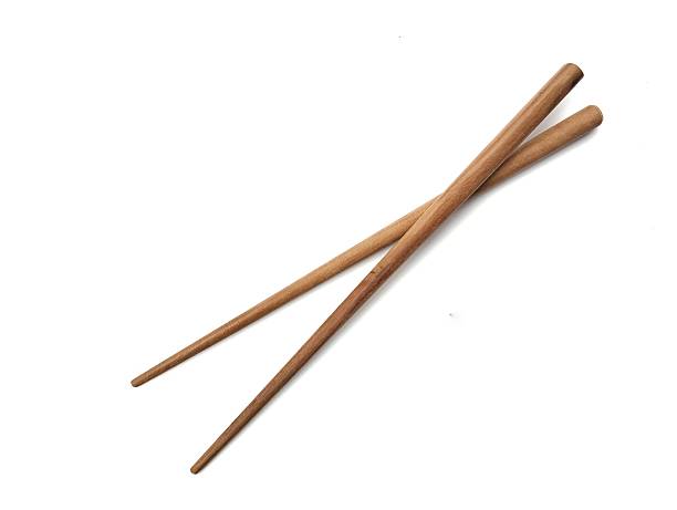 istock Wooden chopsticks isolated on white background 2220851778