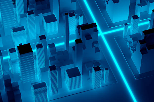 istock Layered Futures, Technology in abstract Urban Life 2220853390