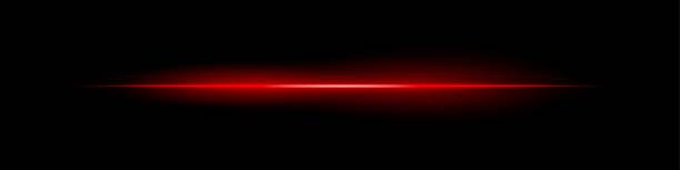istock Red power streak. Focused beam with intense glow and wide radial blur, creating hot energy feel on black background. Great for sci-fi, flame, speed visuals. 2220856598