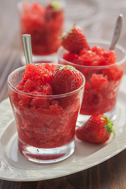 Homemade Strawberry Sorbet