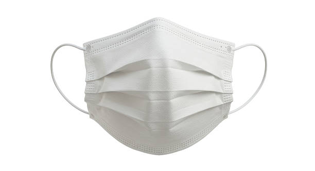 istock Isolated White Disposable Medical Face Mask 2220861641