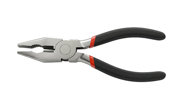istock Isolated Metal Pliers with Black Handles Tool 2220862022