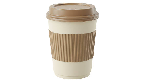 istock Isolated Beige Takeaway Coffee Cup with Brown Lid 2220864381