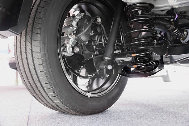 istock Rear MPV Car Suspension and Brake System. 2220864524