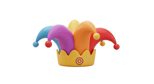 3D rendering illustration of a jester hat