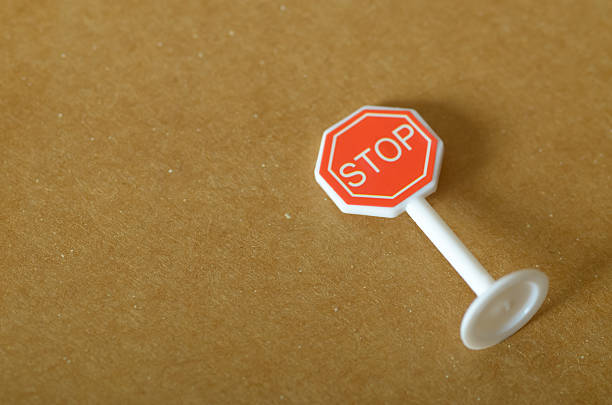Clear Stop Sign on Plain Background  Safety and Traffic Control Icon
