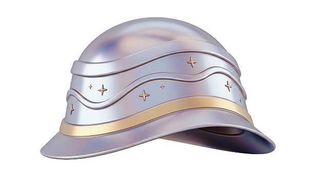 Isolated Knight Helmet with Stars