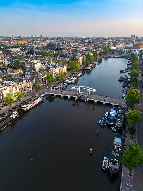 istock Aerial view of Amsterdam at dawn, Netherlands 2220867809