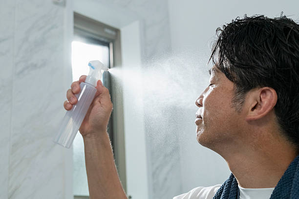 istock Men doing skincare after taking a bath 2220867903