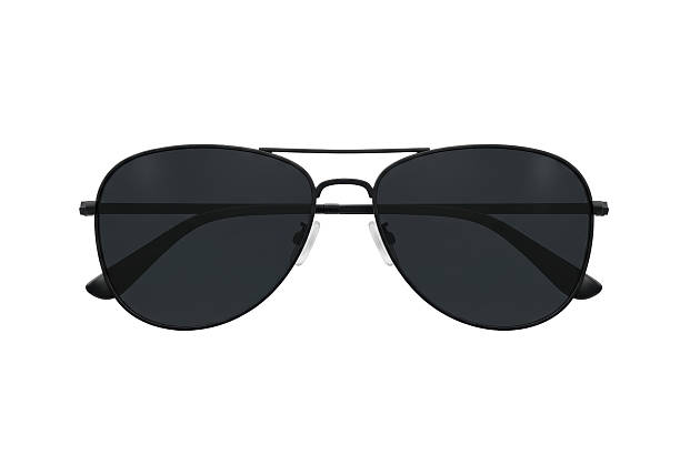 istock Isolated Classic Black Aviator Sunglasses 2220878096
